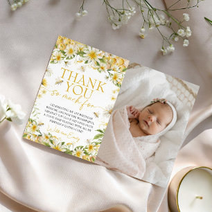 Little Honey Photo Birthday Thank You Invitation