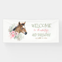 Little Horse Cute Pink Birthday Party