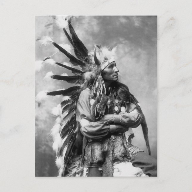 Little Horse, Oglala Sioux, 1890s Postcard (Front)