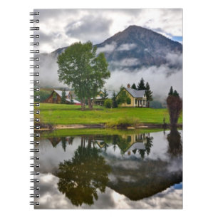 Little House in Mist on Lake Notebook