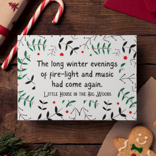 Little House on the Prairie Cosy Winter Hygge Holiday Card