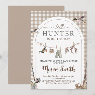 Little Hunter Baby Shower Invitation Boy