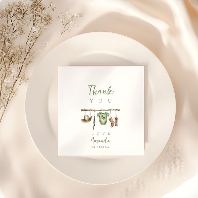 Little Hunter Baby Shower Napkin (little hunter paper napkins
)