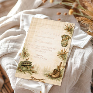 Little Hunter Woodland Keepsake Baby Shower