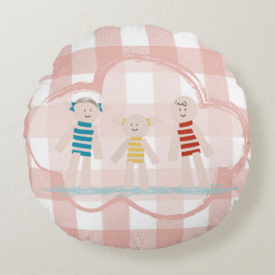 Little Inhabitants - Songs to Dream Round Cushion