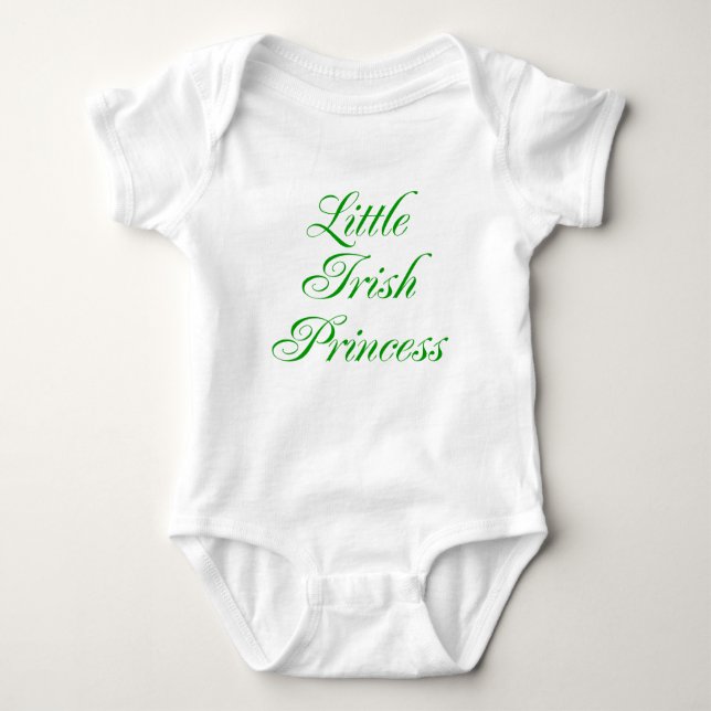 Little Irish Princess Baby Bodysuit (Front)