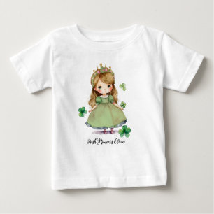 Little Irish Princess Custom Name Baby T-Shirt