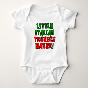 Little Italian Trouble Maker Baby Bodysuit
