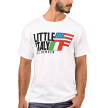 Little Italy of Denver 80s Retro WHITE