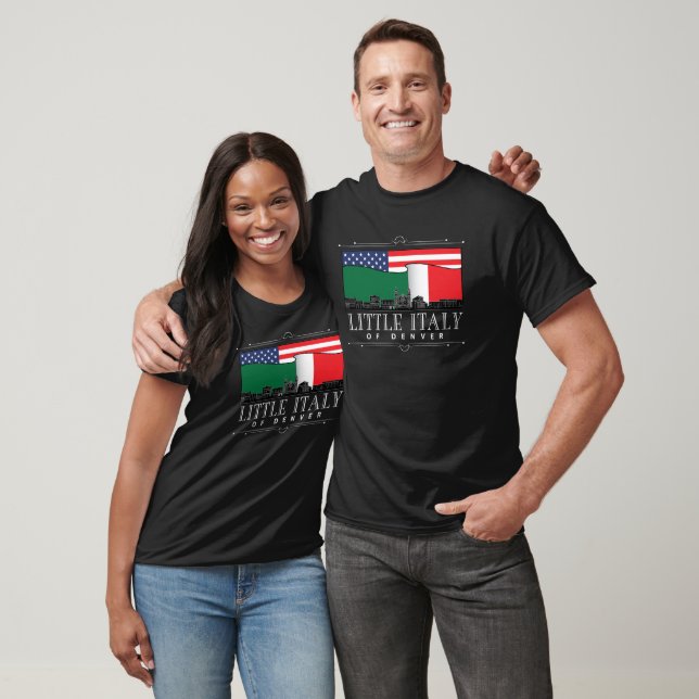 Little Italy of Denver Classic Logo BLACK T-Shirt (Unisex)