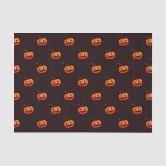 Little Jack O' Lanterns 10lb Tissue Paper, White Paper (Front)
