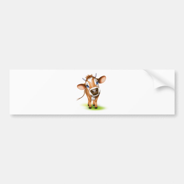 Little jersey cow bumper sticker (Front)