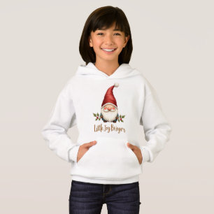 Little Joy Bringer Christmas Gnome Kids Hoodie