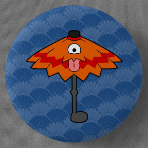 Little Kasa-obake Umbrella Yokai 6 Cm Round Badge