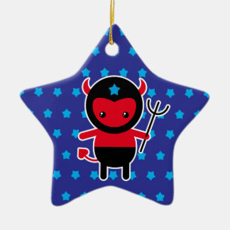 Little kawaii Ninja devil Ceramic Tree Decoration