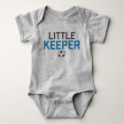 Little Keeper Soccer Baby Bodysuit