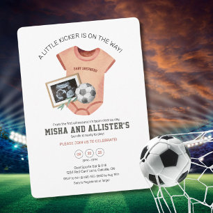 Little Kicker Baby Shower Invitation