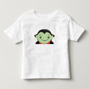 Little Kid Vampire Halloween Cartoon Character Toddler T-Shirt