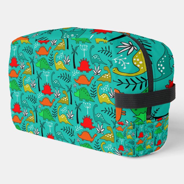 Little Kids Dinosaur Nursery Decor Dopp Kit (Left Corner)