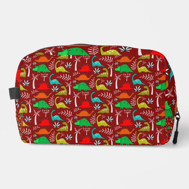 Little Kids Dinosaur Nursery Decor Dopp Kit (Front)