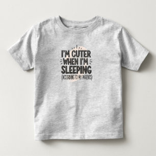 Little Kids' Gray T-Shirt with Funny Quote