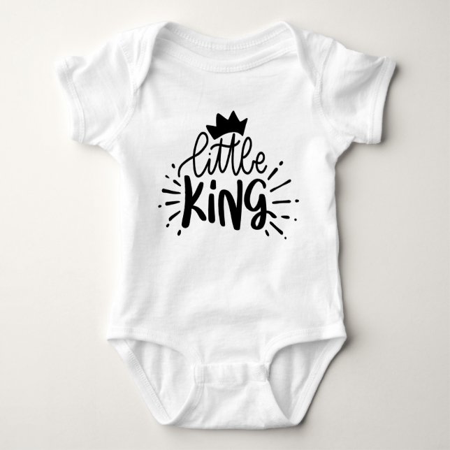 Little King Funny Humour Bodysuits One-Pieces (Front)