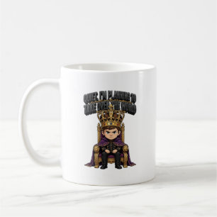 Little King On Throne Cute Crown Boy Mug