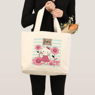 Little Kitty Large Tote Bag