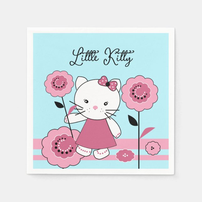 Little Kitty Paper Napkins (Front)