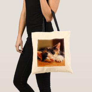 Little Kitty Sleeping Tote Bag