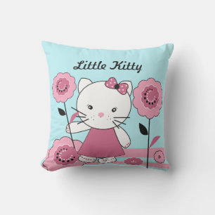 Little Kitty Throw Pillow