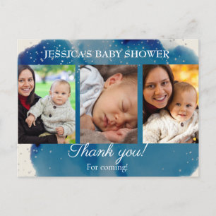 Little Knight Dragon Baby Shower Thank you Photo Postcard