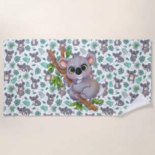 Little Koala Bear Beach Towel