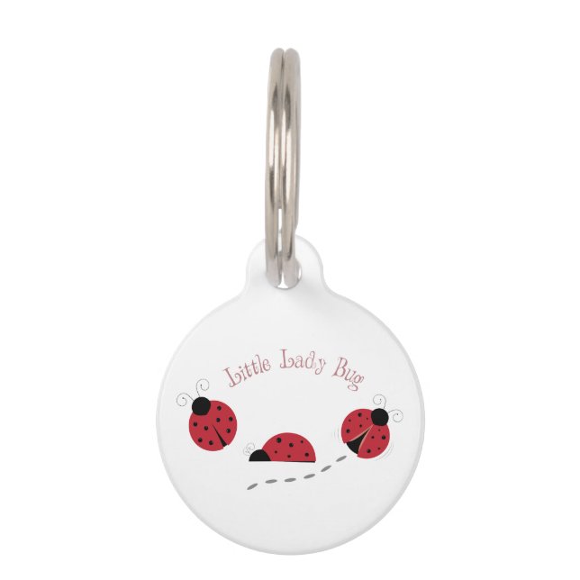 Little Lady Bug Pet Tag (Front)