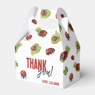 Little Lady Ladybug Birthday Party, Any Age Favour Box