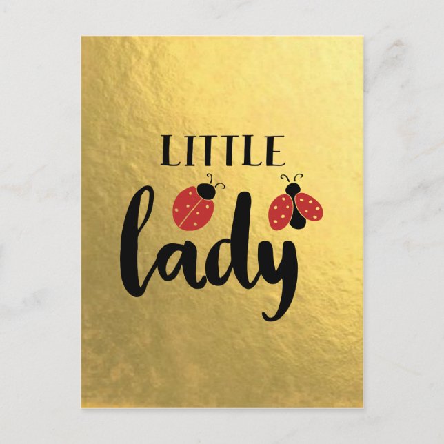 Little Lady Ladybug Postcard (Front)