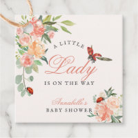 Little Lady Ladybug Roses Girl Baby Shower
