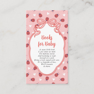 Little Lady on the Way Books for Baby Enclosure Card