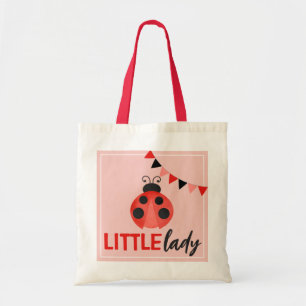 Little Lady Watercolor Ladybug Tote Bag