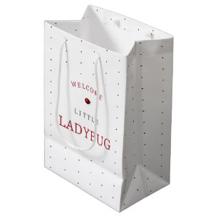 Little Ladybug Baby Shower Medium Gift Bag