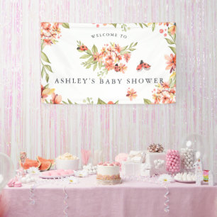 Little Ladybug   Baby Shower Welcome Banner