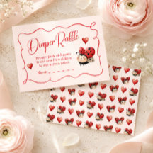 Little Ladybug Diaper Raffle Baby Shower