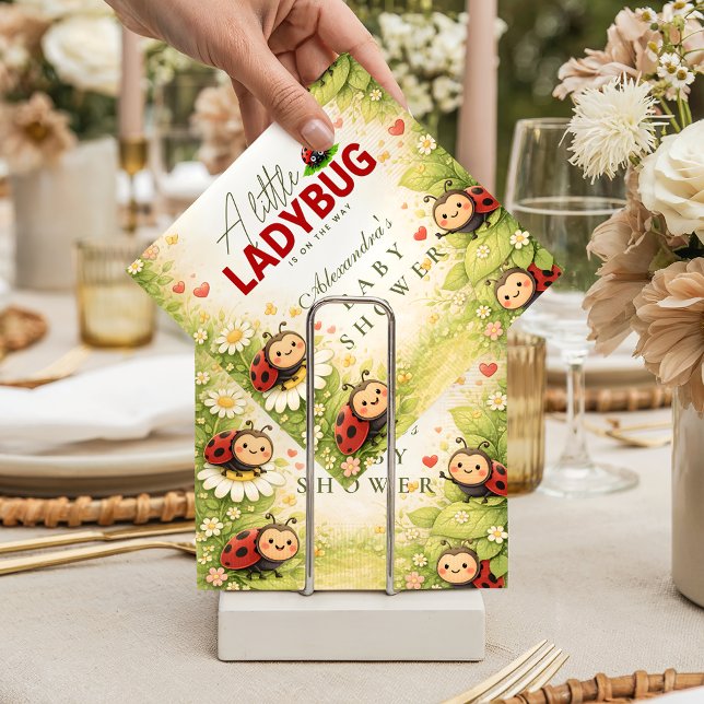 Little Ladybug Garden Celebration Baby Shower Napkin (Creator Uploaded)