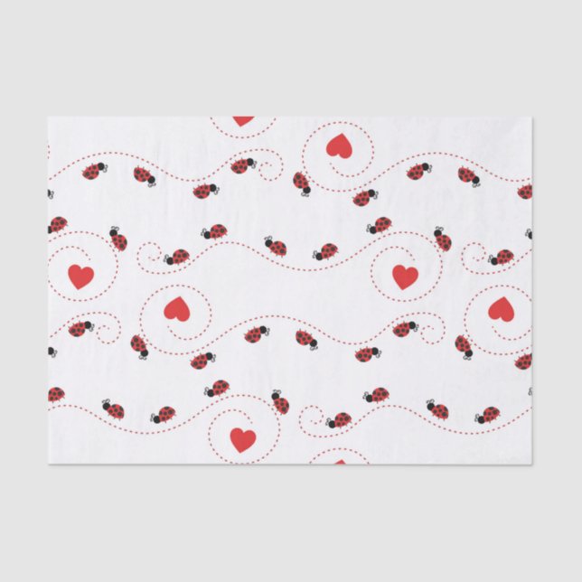 Little ladybug pattern party tissue tissue paper (Front)