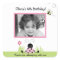 Little Ladybug (Pink) Photo SQUARE Favour Sticker