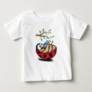 Little Ladybug with Phone Baby T-Shirt Spring