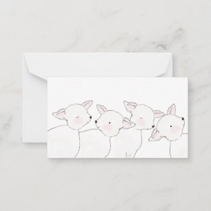Little Lamb Baby Shower Card