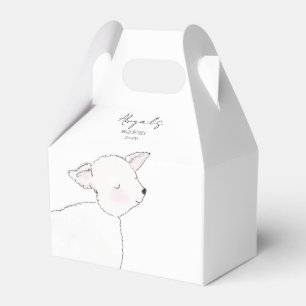 Little Lamb Baby Shower Favour Box