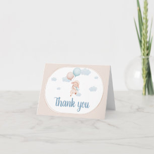 Little Lamb Baby Shower Thank You Card