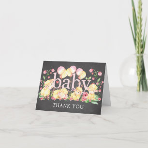 Little Lamb Baby Shower Thank You Note